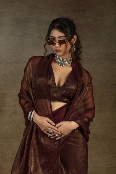 AKSHAYA 105A TO 105D DESIGNER SATIN CHIFFON READY TO WEAR SAREE WHOLESALER IN INDIA